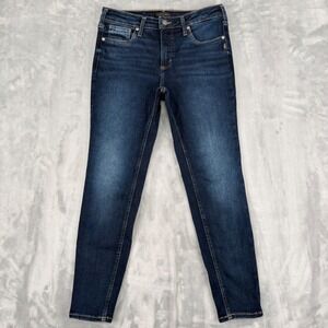 Silver Jeans Co Jeans Womens M/L27 (28x26.5) Blue Infinite Fit Mid Rise Skinny